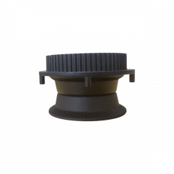 Llanta Trasera Aluminio Negra – 6"