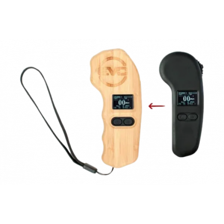 Coque de protection en bambú para télécommande LCD Bluetooth