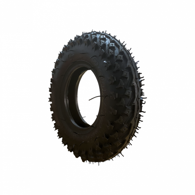 Pneu 200mm / 8 Polegadas Off-Road à Pinos Preto