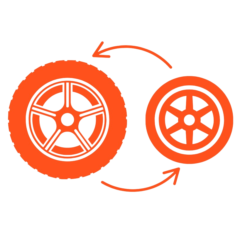 Roues interchangeables