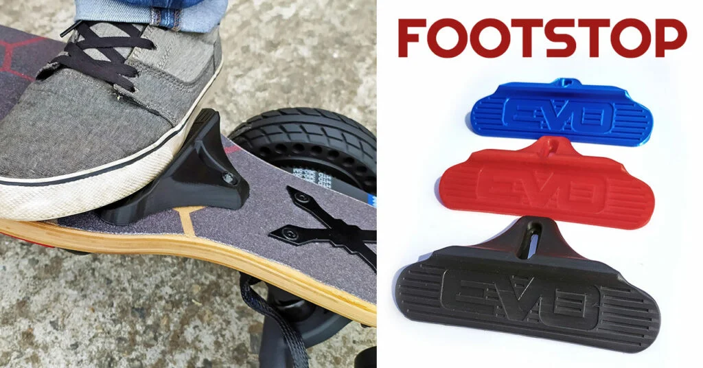 Foot-stop : cale pied pour skate électrique Footstop pour skate électrique offrant sécurité et stabilité