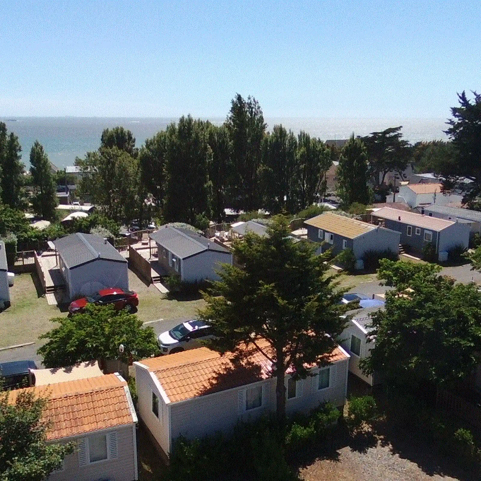 Camping Bel'Air drone view - E-Skate Weekend Accommodation